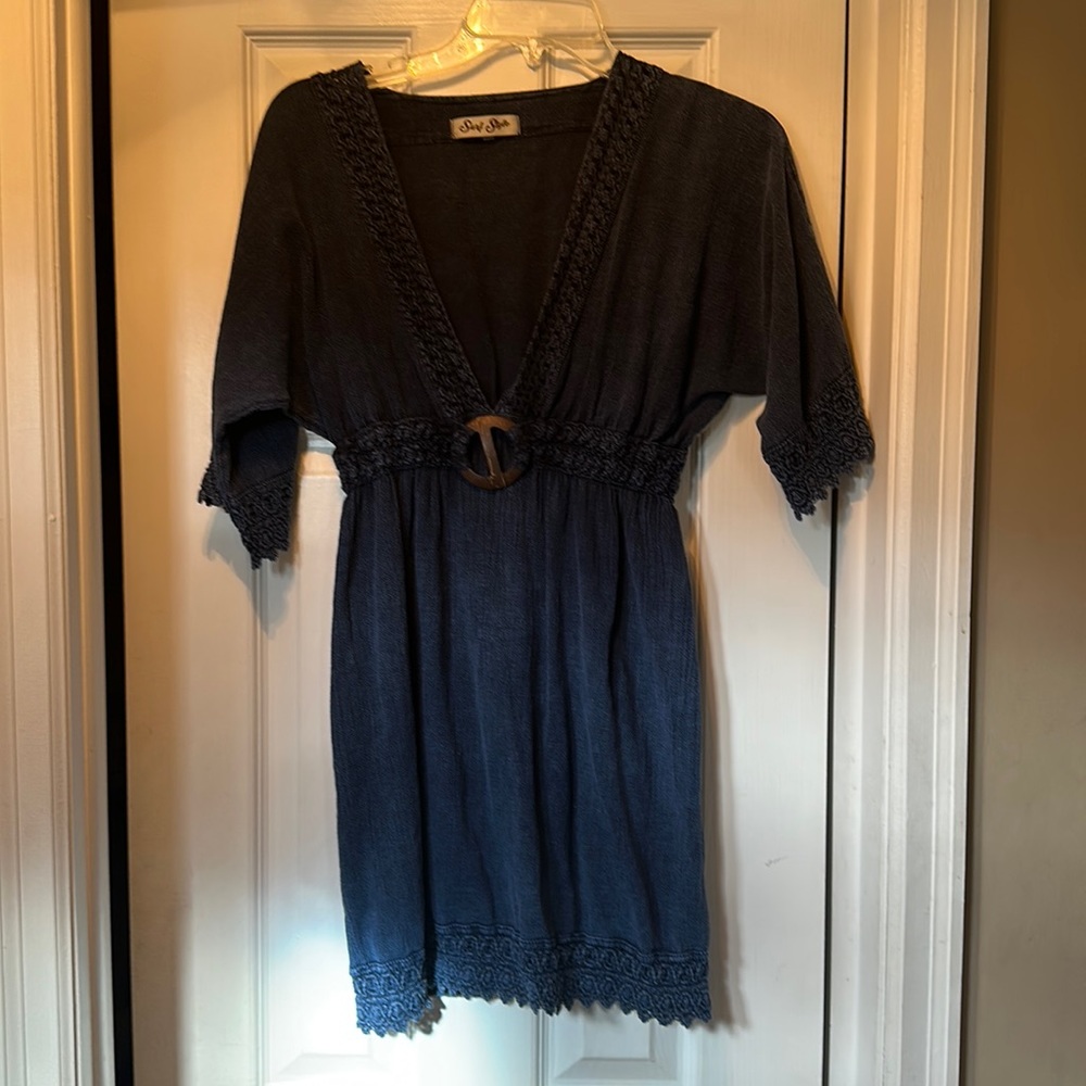 Blue Denim look Surf Style Dress